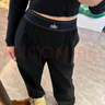 ALO YOGA新款Suit Up Trouser 女士25夏款速干梭織腰封闊腿褲休閑長褲 黑色 S 建議105斤內(nèi) 曬單實拍圖