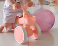 貝趣兒童平衡車(chē)1-3歲寶寶滑行車(chē)四輪防側翻滑步車(chē)嬰兒玩具幼兒扭扭車(chē) 粉 燈光音樂(lè )+車(chē)筐+靜音緩震輪 一歲周歲禮物溜溜車(chē)兒童車(chē) 曬單實(shí)拍圖