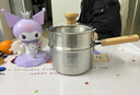 美廚（MAXCOOK）304不銹鋼奶鍋湯鍋 泡面煮奶輔食鍋 加厚復底燃氣灶電磁爐通用 304不銹鋼鍋防燙柄 MCN8176 16cm 曬單實(shí)拍圖