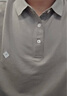 太平鳥(niǎo)男裝【王鶴棣同款】 polo衫男夏季桑蠶絲刺繡翻領(lǐng)短袖t恤男 卡其1（修身） 2XL 曬單實(shí)拍圖