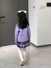 G.DUCKKIDS女童春裝2024新款學(xué)院風(fēng)春秋兒童jk套裝小女孩庫洛米衣服裙子整套 庫洛米開衫三件套 110 建議100-110cm4-5歲 曬單實拍圖