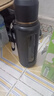 玻璃水杯防摔男款大容量雙層耐高溫便攜茶杯2000ml泡茶水分離杯子 【茶隔款】商務黑1000ml 曬單實拍圖