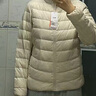 雪中飛女士輕薄羽絨服秋冬季時(shí)尚百搭連帽短款外套大口袋設計保暖羽絨衣 曬單實(shí)拍圖