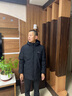 老爺車(chē)中年男士冬季新款保暖棉服男連帽夾克外套中長(cháng)款加厚棉衣爸爸男裝 黑色 XL (180) 【推薦體重130-145斤】 曬單實(shí)拍圖