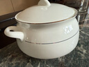 瓷秀源裝湯盛湯帶蓋大號瓷盆陶瓷品鍋骨瓷大湯盆家用瓷碗大湯碗雙耳湯鍋 曬單實(shí)拍圖