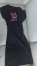 JUICY COUTURE【博主同款】橘滋25夏皇冠豹豹美式印花收腰短袖連衣裙女 黑色 L 曬單實(shí)拍圖