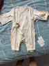 babylove新生兒連體衣春秋款嬰兒衣服0-6個月初生兒寶寶哈衣爬服薄款打底 曬單實拍圖