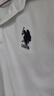 U.S. POLO ASSN.短袖POLO男士保羅青年商務休閑翻領上衣T恤男裝海瀾白色 M 曬單實拍圖