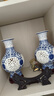 九藏尊品 鏤空青花瓷創(chuàng  )意三件套客廳陶瓷器花瓶 辦公室電視柜輕奢裝飾擺件 鏤空青花瓷賞瓶三件套 曬單實(shí)拍圖