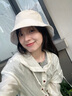 紫涵（ZIHAN）紫涵萊賽爾連帽外套女秋季寬松輕薄透氣抽繩長(zhǎng)袖紐扣上衣 米白 S 曬單實(shí)拍圖