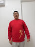 TEEK秋冬季衛衣馬年本命年紅色衣服男裝2026新年喜慶賀歲拜年純棉上衣 【常規款】YW2933紅色 3XL 曬單實(shí)拍圖