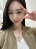 老鳳祥跳動的心銀項鏈女2025新款生日老婆七夕情人節(jié)禮物送女友女生實用 跳動的心項鏈+品牌禮盒 曬單實拍圖