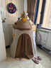 毛菇小象 MUSHROOM ELEPHANT兒童帳篷室內(nèi)游戲屋蒙古包生日禮物 小萌熊 +線球燈+彩旗+墊子 曬單實拍圖