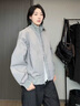 卡圖弛cleanfit立領工裝夾克男秋季美式痞帥短款棒球服情侶寬松衣服外套 灰色 XL 曬單實拍圖