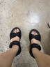 斯凱奇（Skechers）涼鞋男士夏季軟底緩震運(yùn)動(dòng)涼拖鞋外穿透氣百搭沙灘鞋溯溪鞋210647 曬單實(shí)拍圖