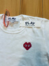 COMME DES GARCONS 川久保玲CDG play夏季新款運動潮流休閑女短袖t恤白色 S 曬單實拍圖