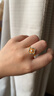 潮宏基 花韻黃金珍珠戒指女足金戒圈手飾鑲嵌結(jié)婚三金婚慶禮物 計(jì)價(jià)C 3.6g 活圈口 曬單實(shí)拍圖
