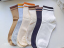 浪莎（LangSha）襪子女秋冬100%純棉女士襪子抗菌防臭抗起球中筒女襪全棉品牌襪子 【精美禮盒裝】六色各一- 6雙 曬單實(shí)拍圖