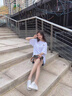 clotho Rennie品牌女鞋包頭半拖鞋女2025新款內(nèi)增高外穿厚底松糕小白鞋涼拖鞋 白色 36 曬單實拍圖