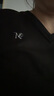 VEROMODA T恤2025秋季新款純棉純色V領(lǐng)字母印花基礎上衣舒適325301026 曬單實(shí)拍圖