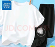 真維斯男童純棉t恤夏天衣服兒童透氣半袖時(shí)尚女童新款純色短袖薄款童裝 【100%純棉短袖】男女同款白色 130 曬單實(shí)拍圖