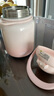 膳魔師（THERMOS）噸噸桶大肚杯316L不銹鋼大容量兒童保溫杯七夕節(jié)教師節(jié)禮物TEMA 草莓泡泡配杯帶+吸管 950ml 曬單實拍圖