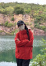 啄木鳥沖鋒衣男女25年秋季新款三合一可拆卸防暴雨川藏旅行登山夾克外套 丹霞紅【單外套+送墨鏡 】 XL 曬單實拍圖