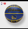 Wilson威爾勝NBA球隊(duì)橡膠涂鴉系列金州勇士隊(duì)青少年成人室外7號(hào)籃球 曬單實(shí)拍圖