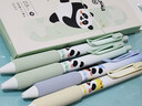 得力（deli）熊貓速干順滑ST頭按動中性筆 高顏值學(xué)生中性筆 0.5mmST頭黑色4支/盒SA302 曬單實拍圖