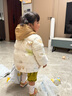 巴拉巴拉嬰兒羽絨服男童冬季女童短款外套造型可愛洋氣萌 白色調(diào)00311 110 cm 曬單實(shí)拍圖