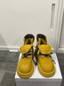 百麗（Belle）復古馬丁靴雙鞋帶大黃靴女冬季新款厚底休閑工裝短靴B2745DD5 黃色 37 曬單實(shí)拍圖