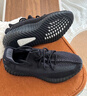阿迪達斯YEEZY350黑瑪瑙椰子夏日透氣青少年學生運動休閑鞋 36.5 曬單實拍圖