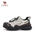 駱駝（CAMEL）丑萌2.0雙底款女登山鞋撞色戶外休閑鞋 L25A076115 米/銀/黑  38  曬單實拍圖