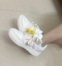 阿迪達斯（adidas）休閑鞋女鞋秋季新款運動鞋NEO小白鞋學生低幫粉色皮面板鞋 IE3904/粉白 36 曬單實拍圖