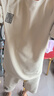 貓人（MiiOW）冰絲休閑套裝男夏季運(yùn)動(dòng)短褲寬松短袖t恤潮流百搭兩件套 02米白【冰絲套裝】 L 曬單實(shí)拍圖