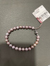 六福珠寶新年禮物珍珠手鏈紫黛凝露淡水珍珠Ag925葫蘆扣珠鏈 總重約9.16克 曬單實(shí)拍圖