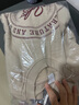 森馬（Semir）[商場(chǎng)同款]女oversize發(fā)熱抗菌2024冬季繡花抓絨上衣101724116004 曬單實(shí)拍圖