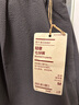 無(wú)印良品（MUJI）女式易干彈力泡泡紗輕便七分褲 褲子女款25年夏季女裝 BE1VSA5S 深灰色 M （160/66A） 曬單實(shí)拍圖