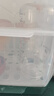 貝因愛(ài)（BEIYINAI）新生兒寬口玻璃奶瓶嬰兒硅膠奶嘴防嗆防脹氣仿母乳0-6個(gè)月 奶瓶+M和L碼奶嘴各1個(gè) 240ml 曬單實(shí)拍圖