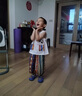 FIDQIOG國際品牌男童背心套裝2025新款兒童時髦痞帥無袖小孩衣服寶寶防蚊褲兩件套 白色:【多彩】 110 cm:【建議身高105cm左右】 曬單實拍圖