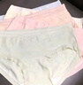 內(nèi)小伴5條裝內(nèi)褲女式純棉7A級(jí)抗菌100%棉加長(zhǎng)襠透氣中腰無(wú)痕女士?jī)?nèi)褲  M 曬單實(shí)拍圖