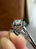 DR現(xiàn)貨初雪之吻求婚鉆戒K金/鉑金B(yǎng)ELIEVE經(jīng)典款 結(jié)婚戒指節(jié)日禮物 8分H色SI1【禮盒+證書】 曬單實拍圖