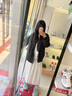嵐玘白色裙子秋季女裝2024新款垂感的半身裙長裙a字蛋糕裙半裙小個子 白色新款半身長裙 L 【建議110-130斤】 曬單實拍圖