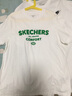 Skechers斯凱奇男女童純棉短袖T恤衫兒童夏季寬松透氣運動(dòng)上衣L225K055 亮白色/0019 160 曬單實(shí)拍圖