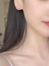 老鳳祥純銀鹿角耳釘女溫柔耳環(huán)生日禮物女生耳墜情人節(jié)送女友老婆實用 一鹿相伴耳釘-品牌禮盒 曬單實拍圖