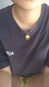 中國黃金（CHINA GOLD）黃金項鏈寶寶款足金平安鎖吊墜男女長命鎖金鎖出生日周歲滿月禮物 今/次日達-平安鎖吊墜 約0.8g【配S925鏈】 曬單實拍圖