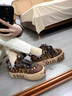 莎萊茜（SALAXI）2025秋冬新品豹紋鞋斑馬鞋情侶運動(dòng)休閑低幫板鞋厚底增高男女同款 豹紋色 36 【女款】 曬單實(shí)拍圖