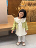 G.DUCKKIDS小黃鴨童裝女童套裝春秋洋氣嬰兒衣服6-12個(gè)月兒童裙子女寶寶春裝 淺灰色EQ036 90 建議1~2歲【 80-90cm】cm 曬單實(shí)拍圖