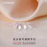 Lnieer999足銀銀杏葉耳釘女款螺旋擰扣養(yǎng)耳洞耳環(huán)睡覺免摘2025新款耳飾 【999足銀】銀杏葉耳釘 曬單實拍圖