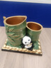 冠珺號(hào)創(chuàng)意熊貓筆筒節(jié)節(jié)高升家居桌面擺件辦公桌實(shí)用工藝品女生生日禮物 博學(xué)雙筆筒【京東物流】 曬單實(shí)拍圖